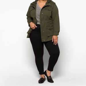 Market & Spruce dark green canvas jacket 1X
